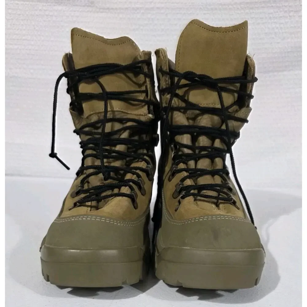 Belleville MCB 249 92 Combat Boots Size 6W Wide Made In USA Military Tan